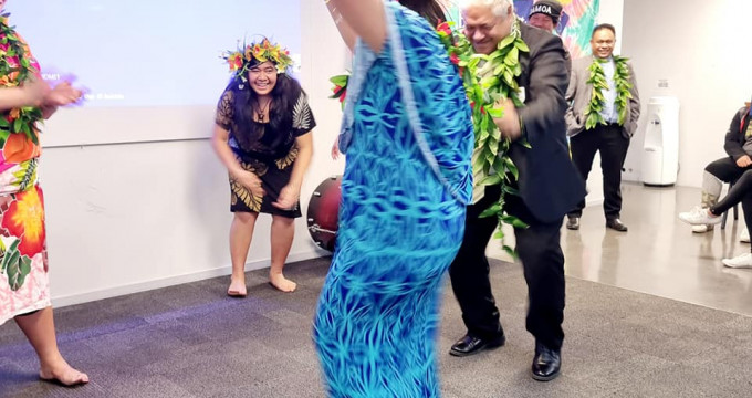 Great dancing shot from Cook Island Language Weeek