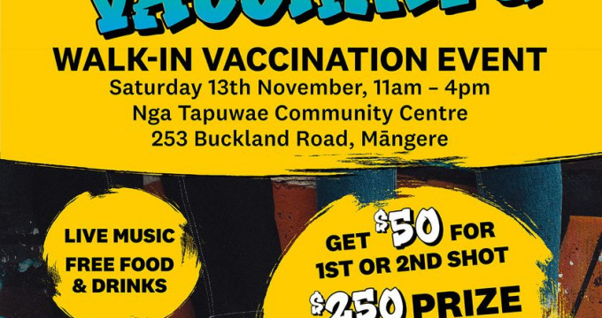 Walk in vaccination event